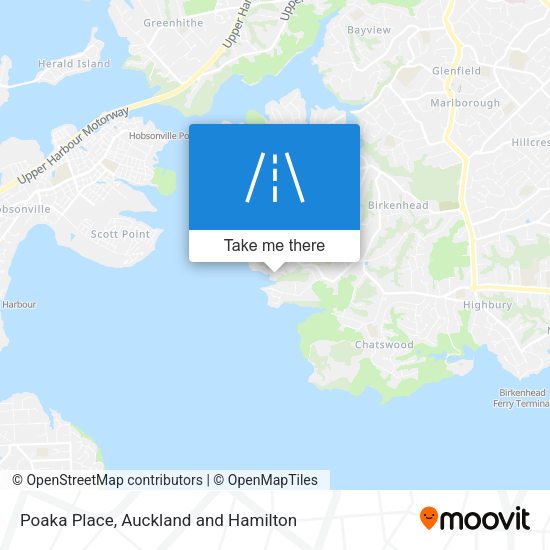 Poaka Place map