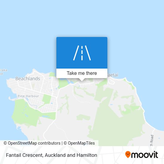 Fantail Crescent map