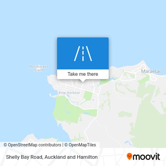 Shelly Bay Road map