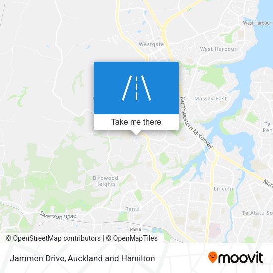 Jammen Drive map