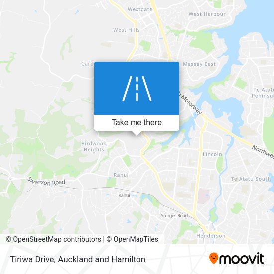 Tiriwa Drive map