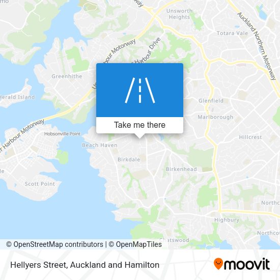 Hellyers Street map