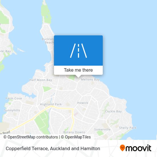 Copperfield Terrace map
