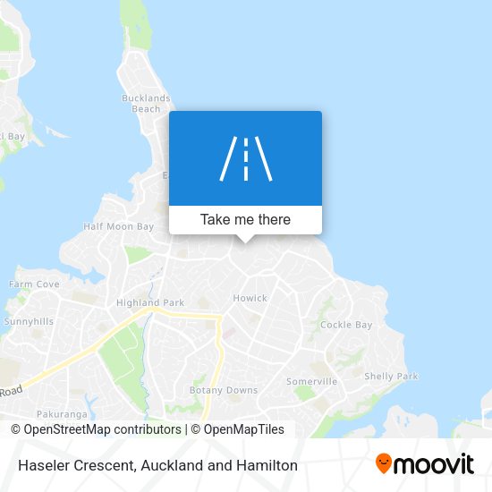 Haseler Crescent map
