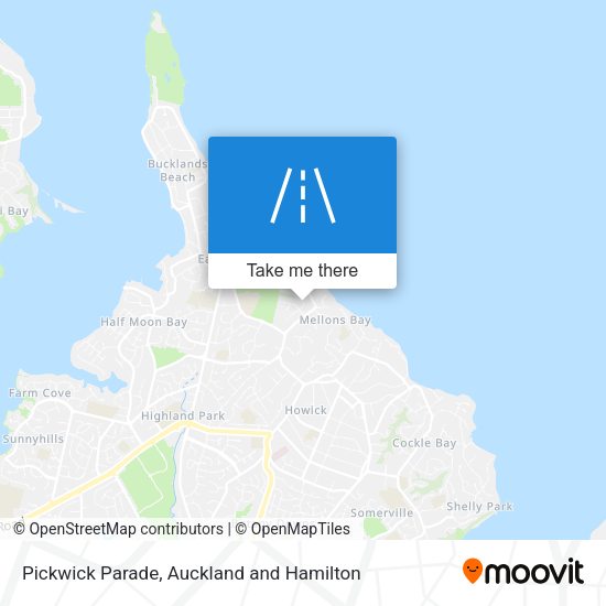 Pickwick Parade map