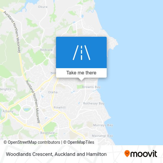 Woodlands Crescent map