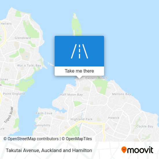 Takutai Avenue map