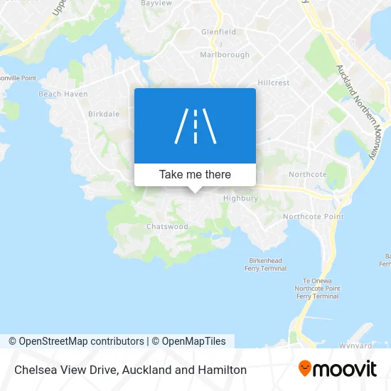Chelsea View Drive map