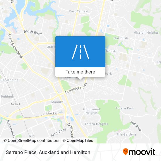 Serrano Place map