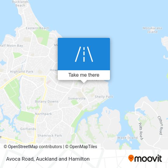 Avoca Road map