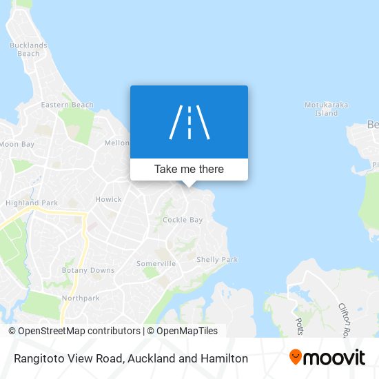 Rangitoto View Road map