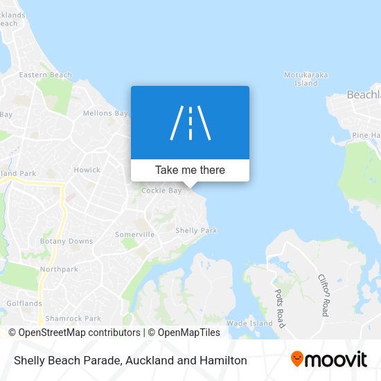 Shelly Beach Parade map