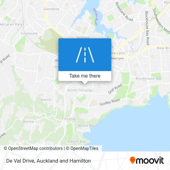 De Val Drive map