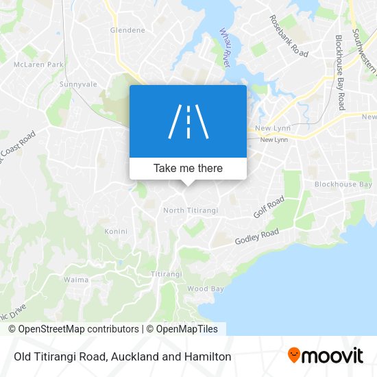 Old Titirangi Road map