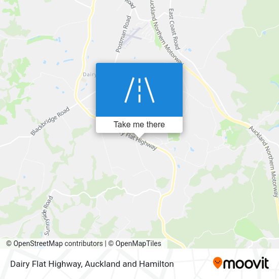 Dairy Flat Highway map