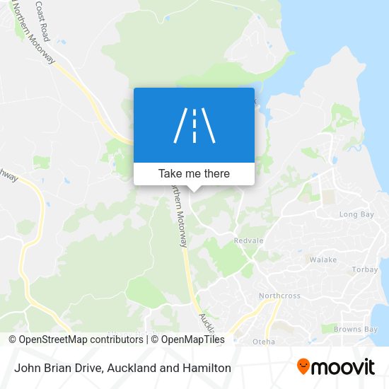 John Brian Drive map