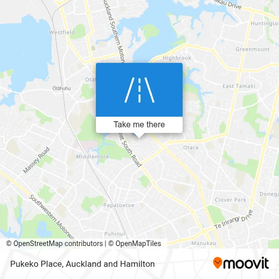 Pukeko Place map