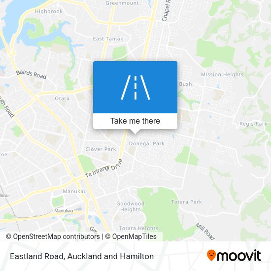 Eastland Road map