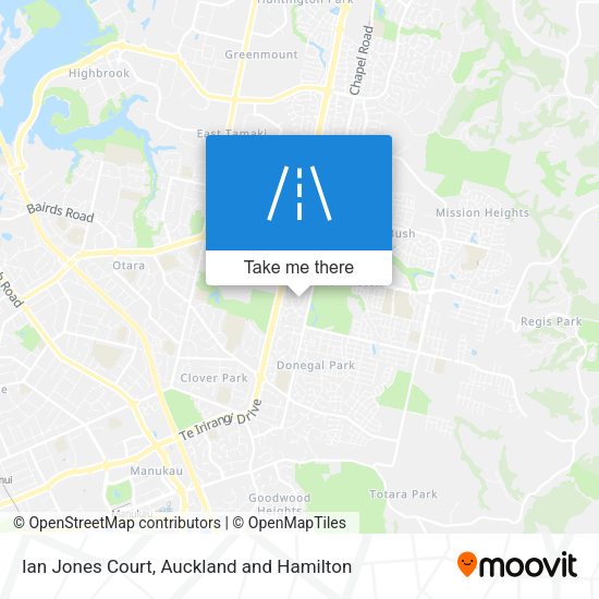 Ian Jones Court map