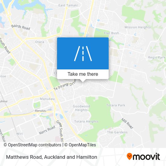 Matthews Road map