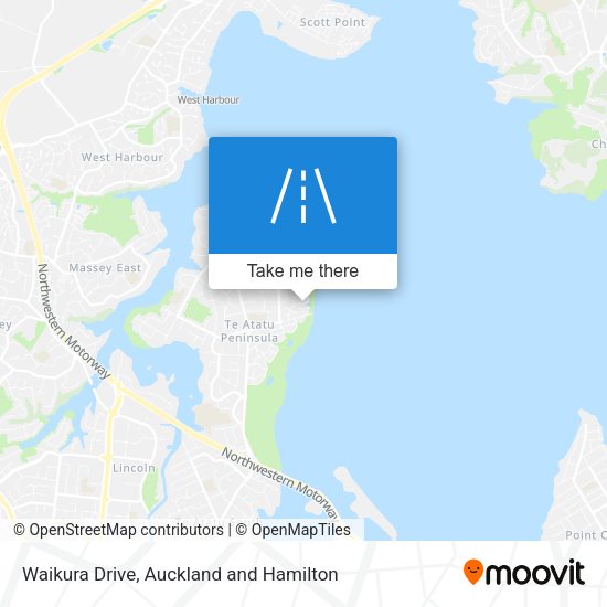 Waikura Drive map