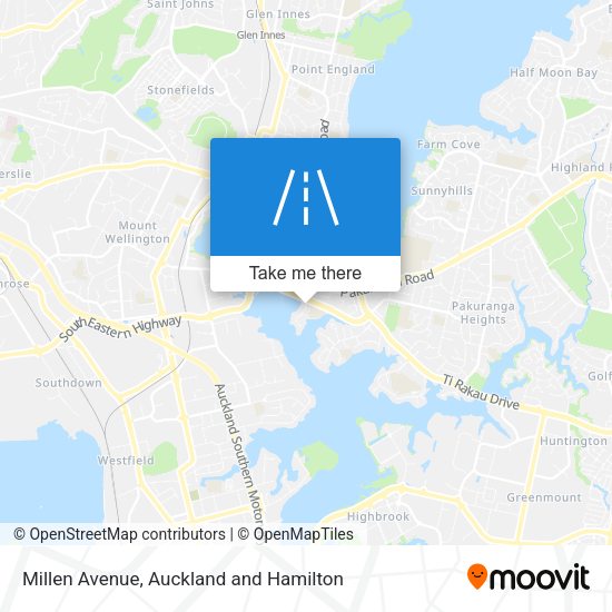 Millen Avenue map