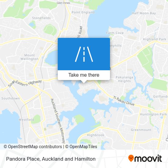 Pandora Place map