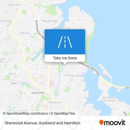 Sherwood Avenue map