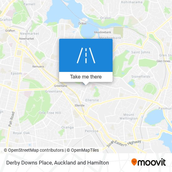 Derby Downs Place map