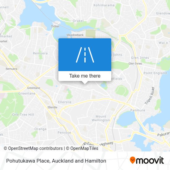 Pohutukawa Place map