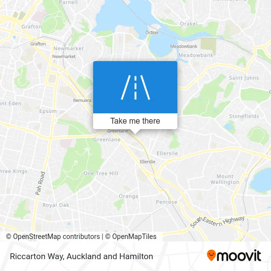 Riccarton Way map