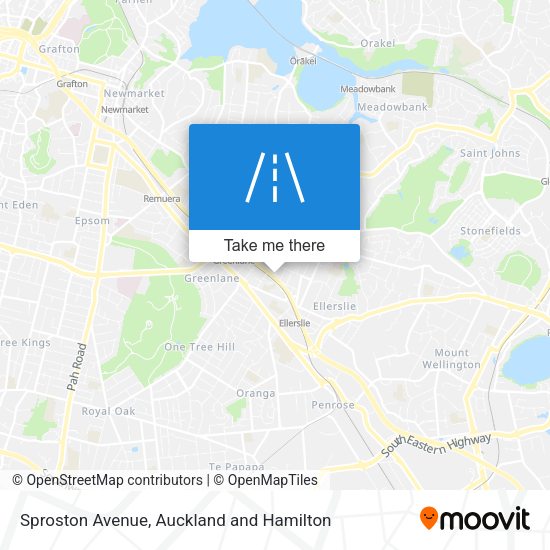 Sproston Avenue map