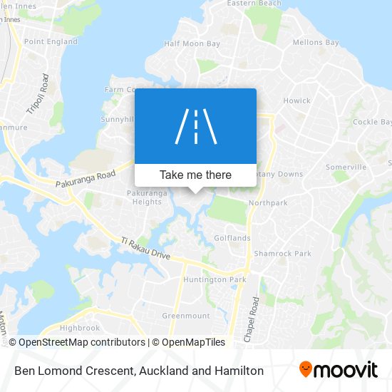 Ben Lomond Crescent map