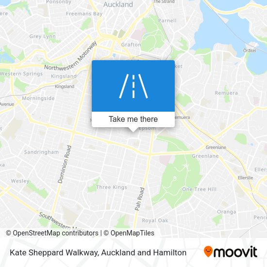 Kate Sheppard Walkway map