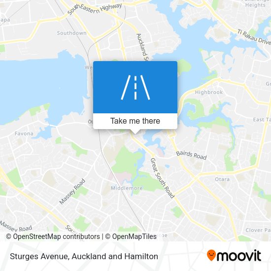 Sturges Avenue map