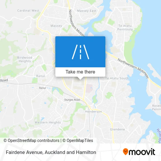 Fairdene Avenue map