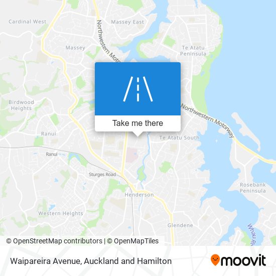 Waipareira Avenue map