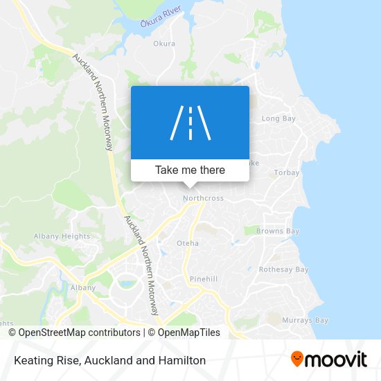 Keating Rise map