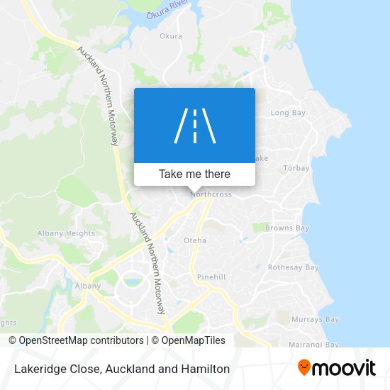 Lakeridge Close map