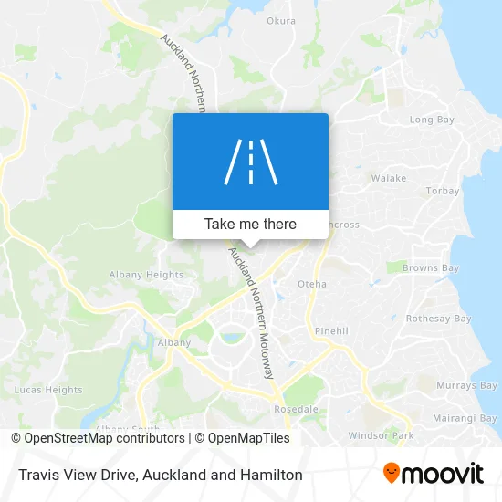 Travis View Drive map