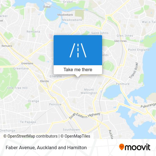 Faber Avenue map