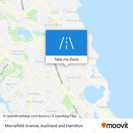 Merriefield Avenue map