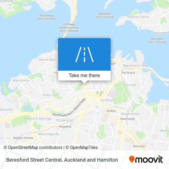 Beresford Street Central map