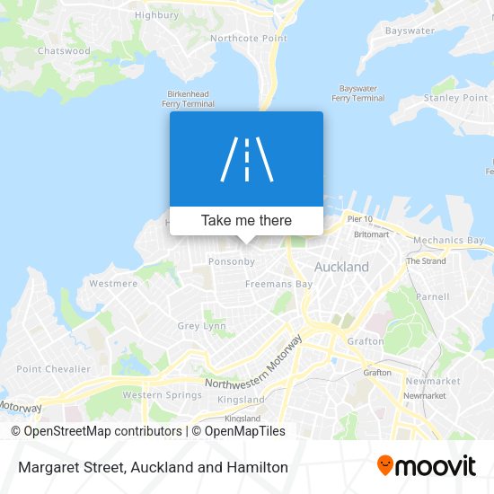 Margaret Street map