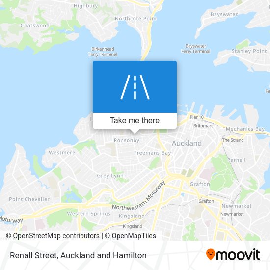 Renall Street map