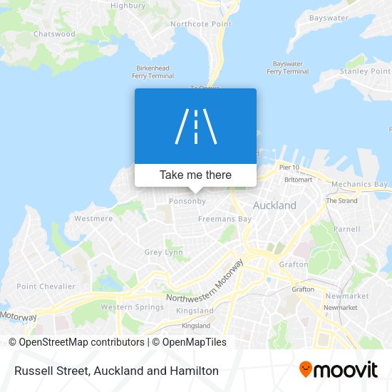 Russell Street map