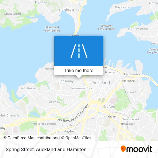 Spring Street map