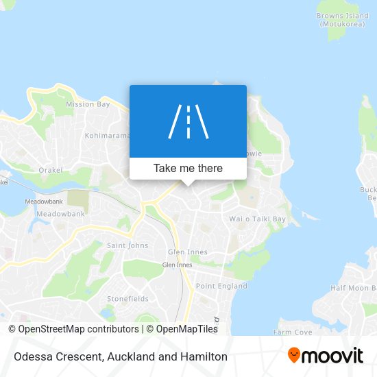 Odessa Crescent map