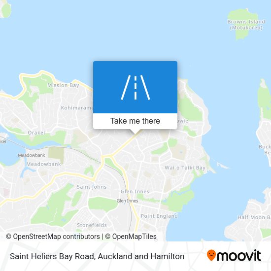 Saint Heliers Bay Road map