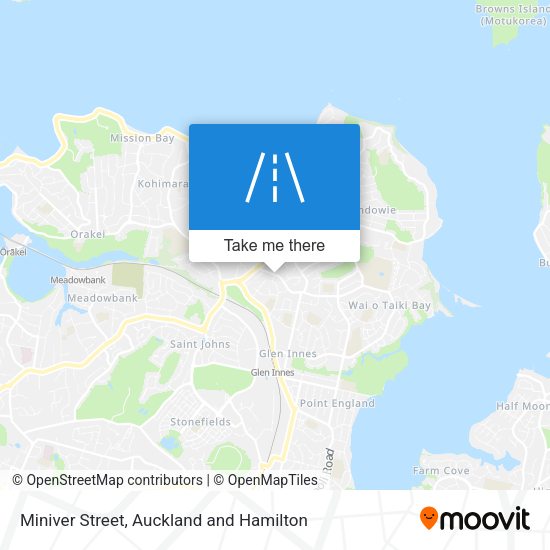 Miniver Street map